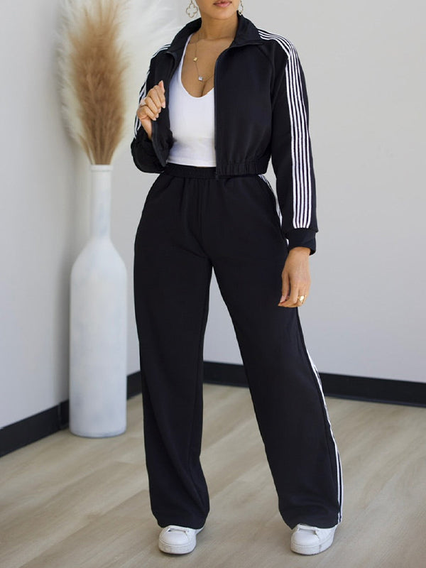 Side-Stripe Jacket & Pants Set