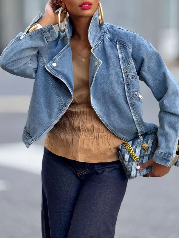 Moto Denim Jacket