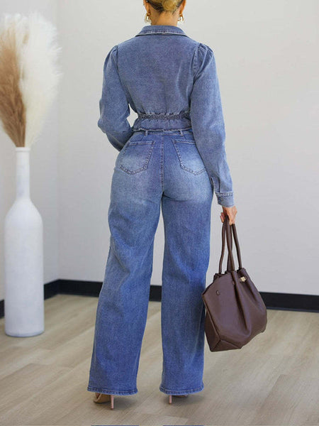 Denim Jacket & Pants Set