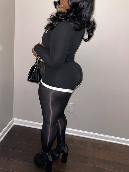 Two-Tone Combo Romper