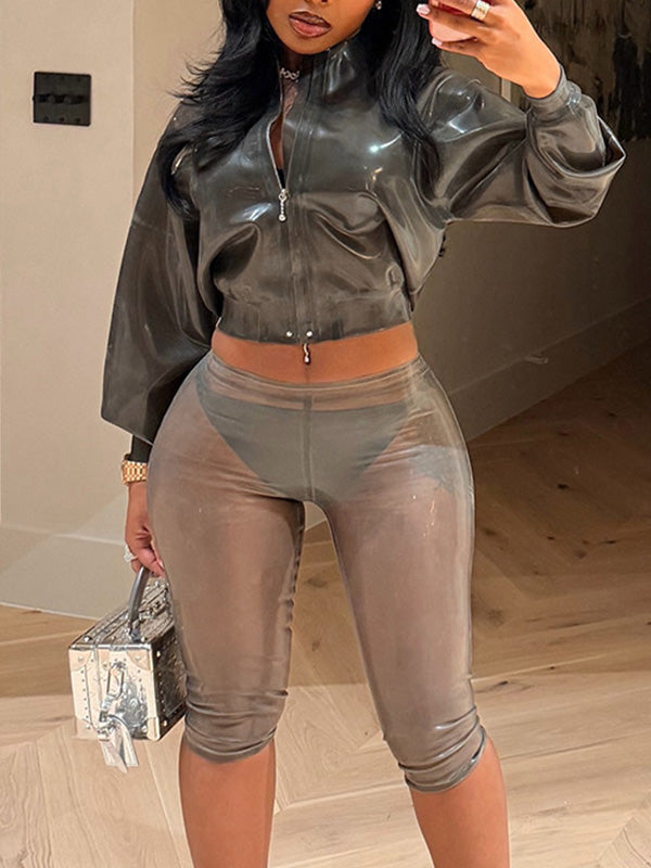 See-Through Capri Pants