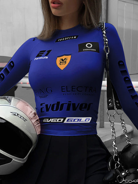 Printed Round-Neck Tee