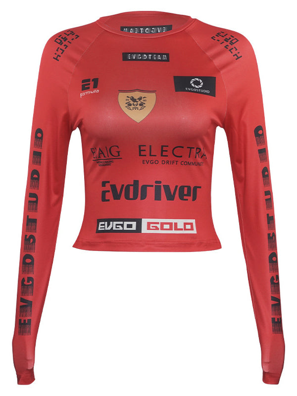 Printed Round-Neck Tee