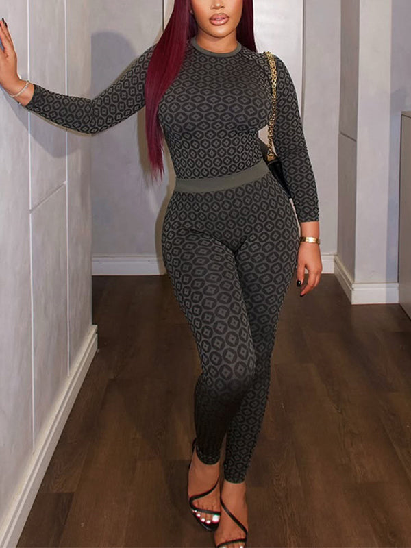 Printed Skinny Jumpsuit