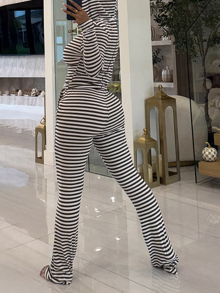 Stripe Hoodie & Pants Set