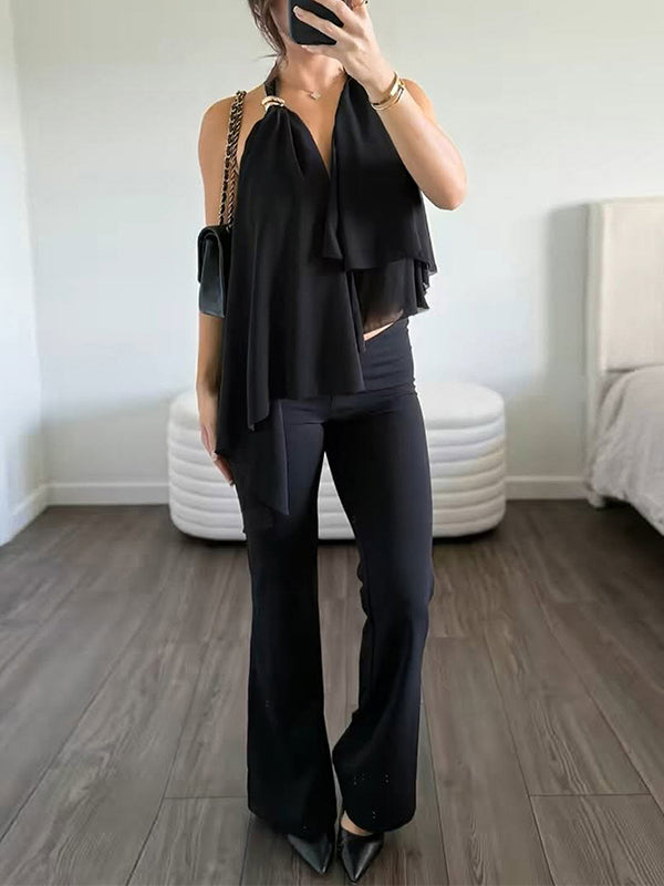 Asymmetric Halter Top