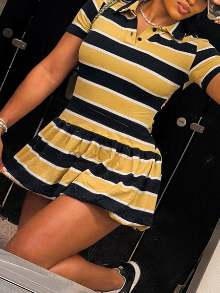 Stripe Polo Dress