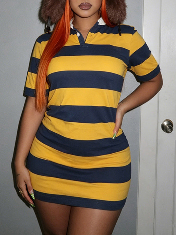 Stripe Polo Dress