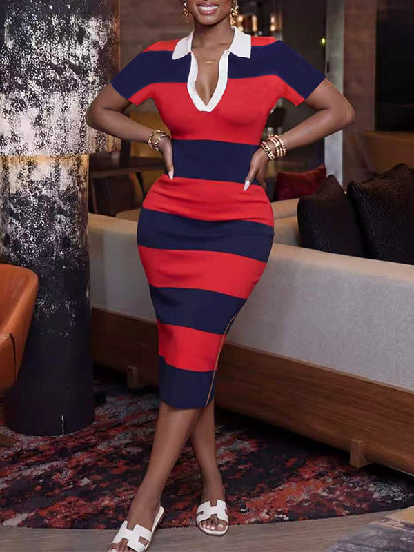Stripe Polo Dress