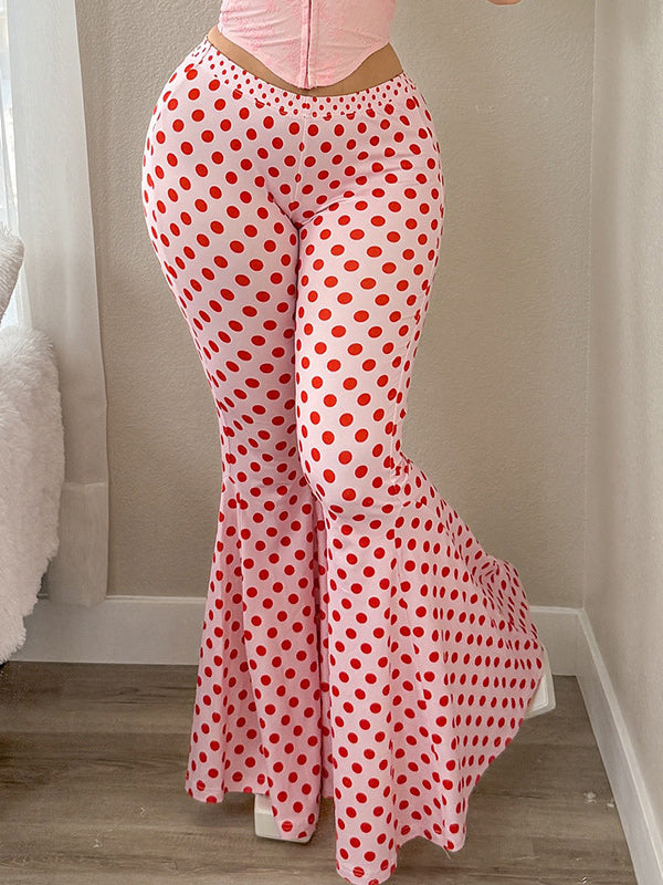 Dot Flared Pants
