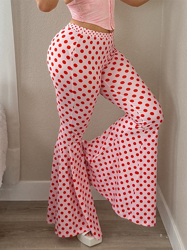 Dot Flared Pants