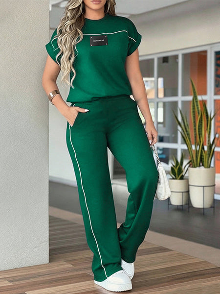 Stripe Tee & & Pants Set