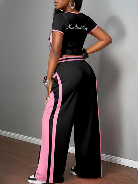 Printed Tee & Pants Set