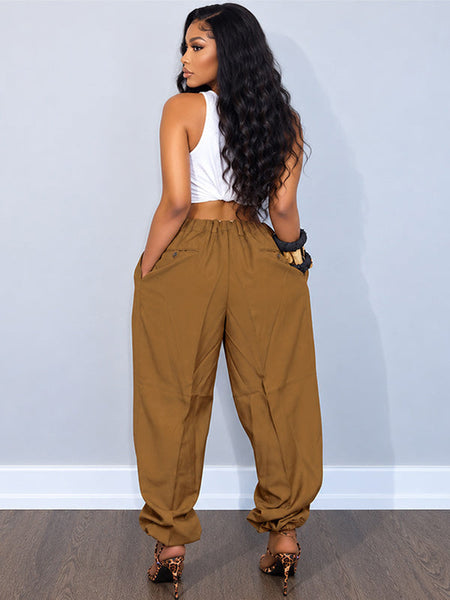 Baggy Barrel-Leg Pants