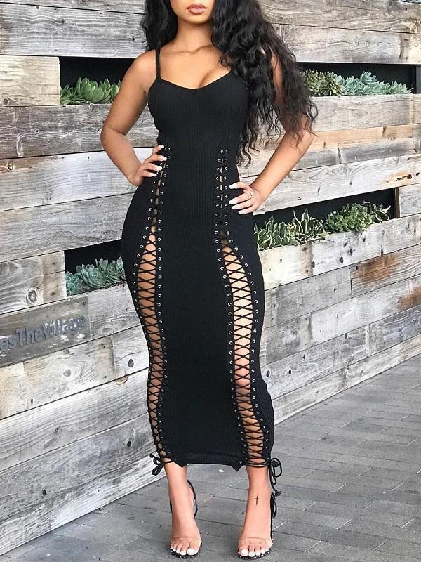 Indiebeautie Lace-Up Cami Dress