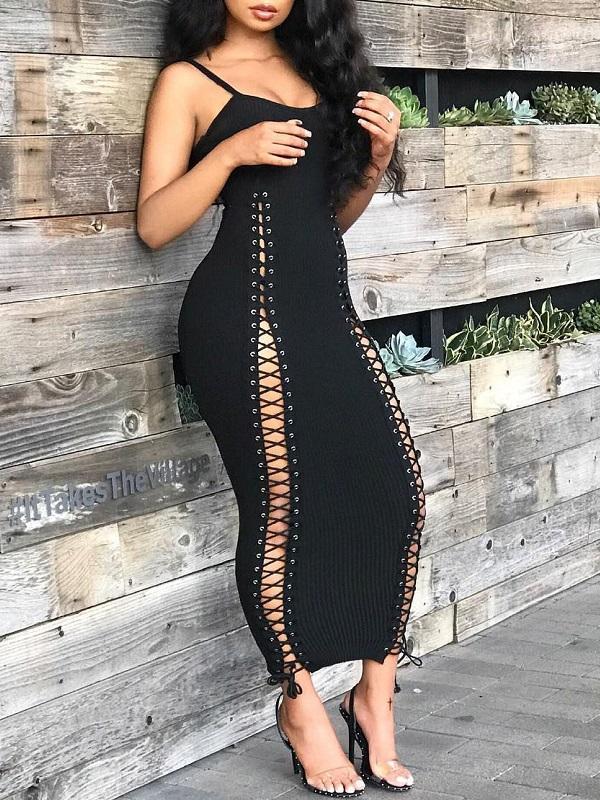 Indiebeautie Lace-Up Cami Dress