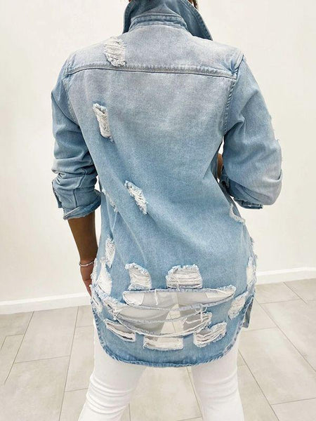 Indiebeautie Distressed Denim Jacket