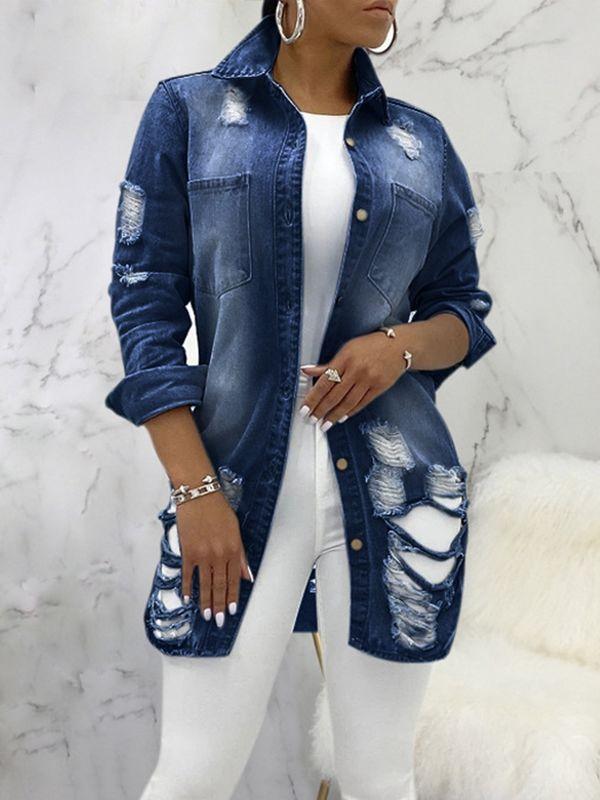 Indiebeautie Distressed Denim Jacket