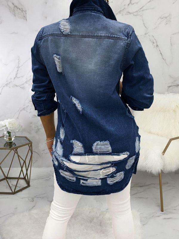 Indiebeautie Distressed Denim Jacket