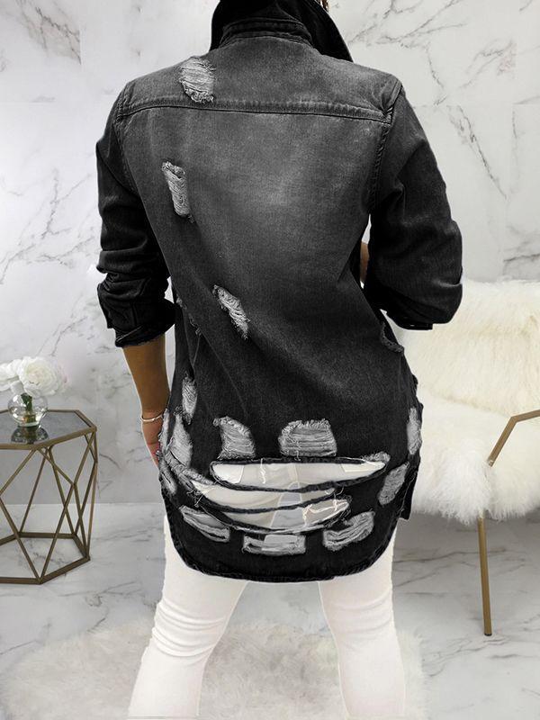 Indiebeautie Distressed Denim Jacket