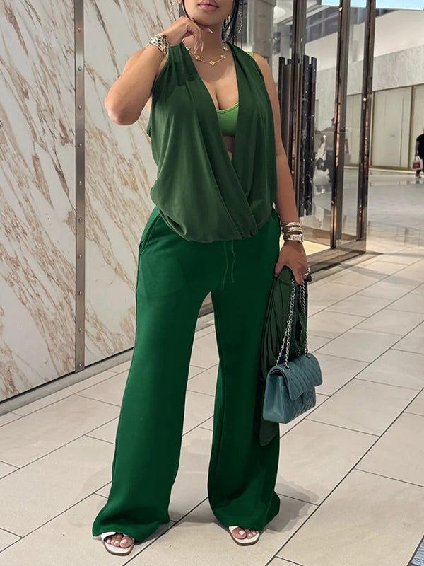 Cowl-Neck Three-Piece Set