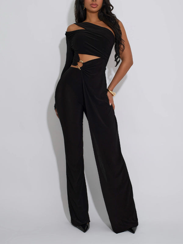 One-Shoulder Tunic Top & Pants Set