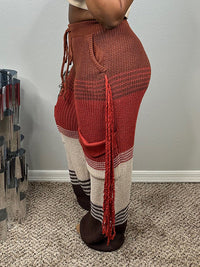 Colorblock Knit Pants