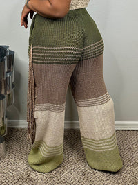 Colorblock Knit Pants
