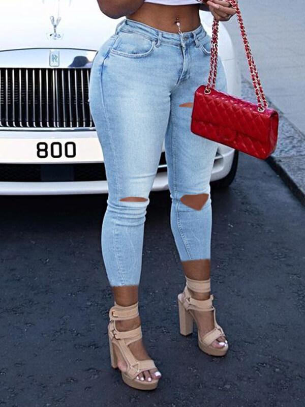 Indiebeautie Lace-Up Skinny Jeans