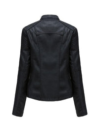 Faux Leather Moto Jacket