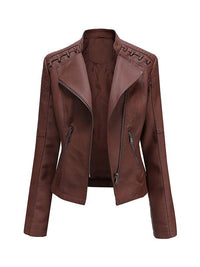 Faux Leather Moto Jacket