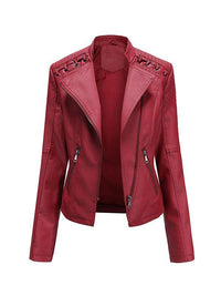 Faux Leather Moto Jacket