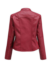 Faux Leather Moto Jacket