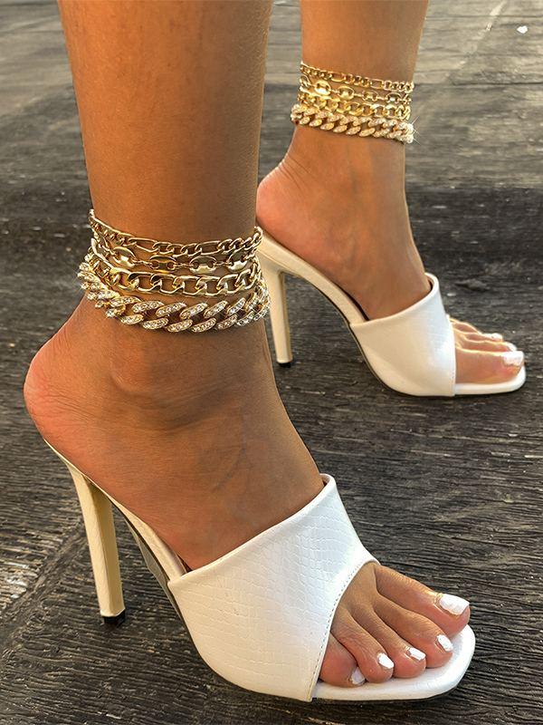 Studded Chain Anklet
