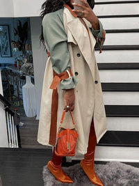 Colorblock Combo Trench