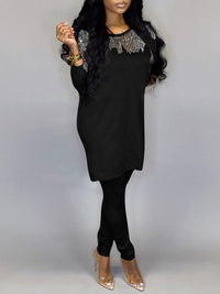 Indiebeautie Sequin Boat-Neck Top & Pants Set