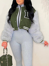 Faux Fur Bomber Jacket