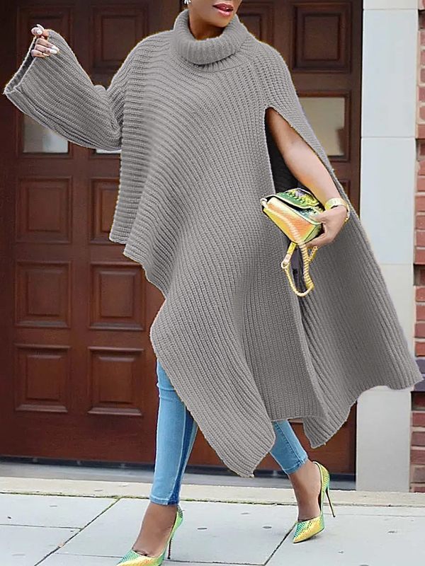 Indiebeautie Knit Turtleneck Tunic Top