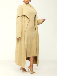 Indiebeautie Fuzzy Cardigan & Dress Set