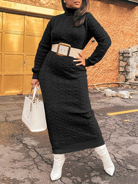 Turtleneck Knit Dress