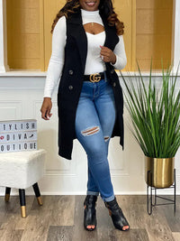 Indiebeautie Knit Lapel Vest
