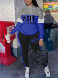 Logo Colorblock Hoodie & Pants Set