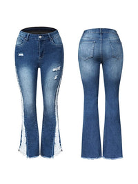 Ripped Flared Jeans