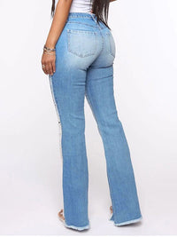 Ripped Flared Jeans
