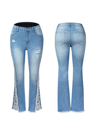 Ripped Flared Jeans