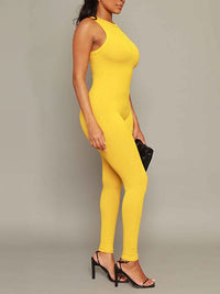 Ribbed Sleeveless Jumpsuit