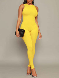 Ribbed Sleeveless Jumpsuit