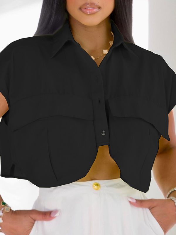 Solid Cargo Shirt