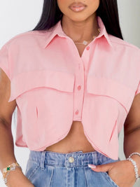 Solid Cargo Shirt
