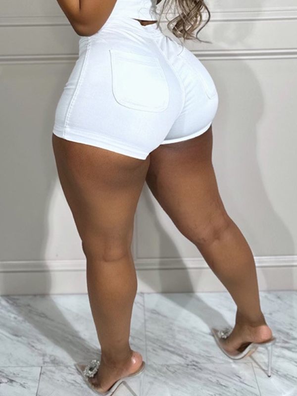 Skinny Denim Shorts